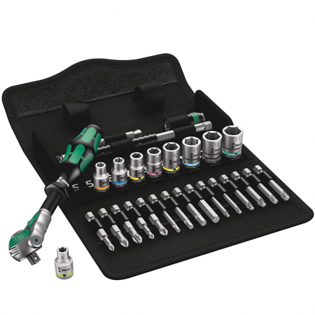 Clicheti - Set clichet 8100SA 6 Zyklop cu tubulare si biti, 1/4″, 28 buc
