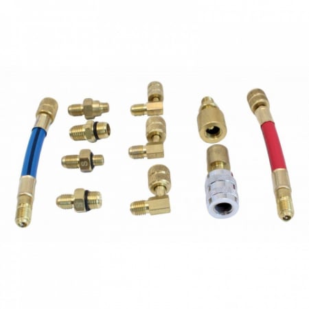 Produse - Set cuple pentru aer conditionat si adaptoare freon R12 R134A , 11 buc.