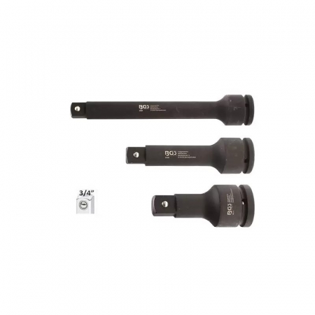 Produse - Set de 3 prelungitoare de impact, 3/4"
