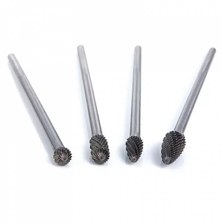 Set burghie si freze - Set de 4 freze extralungi pentru biax