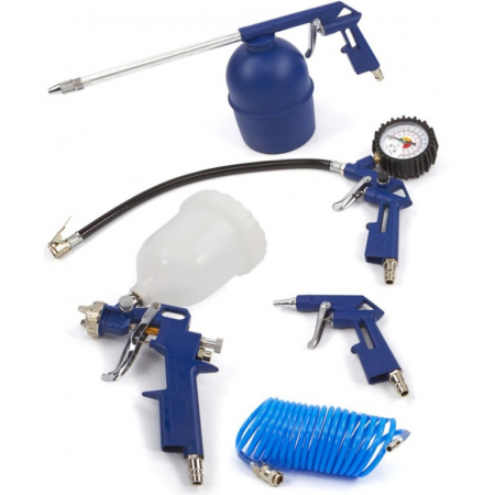 Pistol umflat roti - Set de 5 scule pneumatice