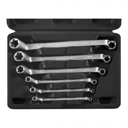 Produse - Set de 6 chei inelare cu cot profil torx, tip "E"