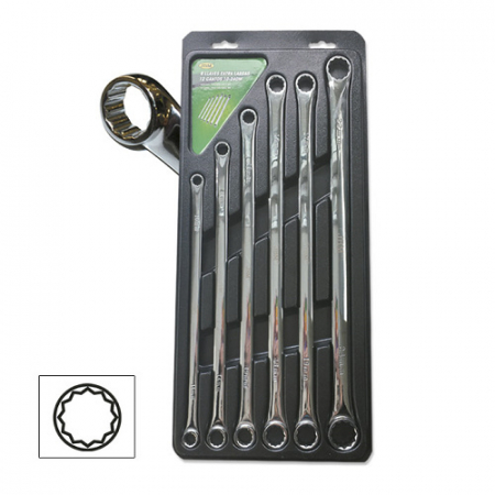 Set de chei inelare drepte extralungi, 6 buc [1]