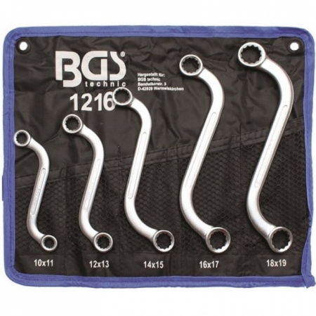 Produse - Set de chei inelare in forma de "S" 10-19mm , 5 buc