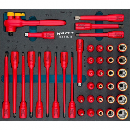 Scule electrice - Set de chei tubulare cu izolație de protecție 41 piese
