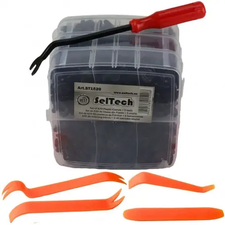 Set de cleme din Plastic + 5 unelte, 620 buc. [3]