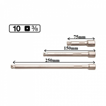 Produse - Set de prelungitoare 75 - 150 - 250 mm, 3/8"