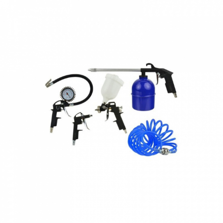 Pistol umflat roti - Set de scule pneumatice, 5 buc.