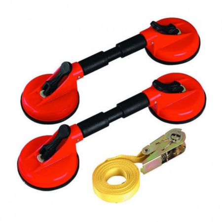 Scule, accesorii si consumabile vopsitorii auto - Set de ventuze cu articulatie si centura pentru montat parbrize