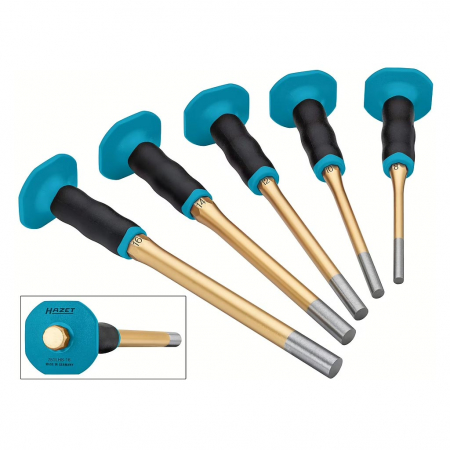 Ciocan, levier, dalti si dornuri - Set dornuri cu protectie pentru mana lungi, 5 buc.