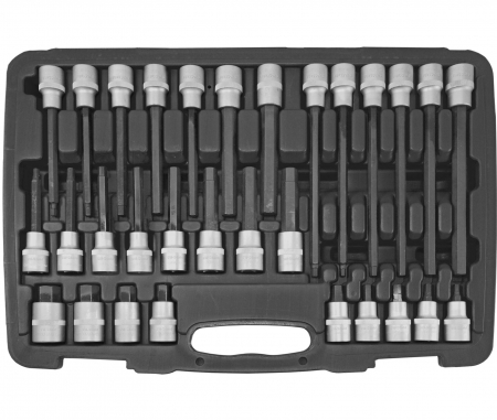Produse - Set imbus cu tubulara 1/2″, profil hexagonal 5-19 mm, 30 piese
