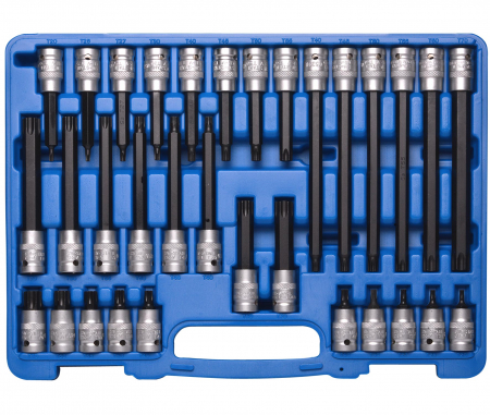 Produse - Set imbus TORX cu tubulara 1/2″, T20-T70, 32 piese