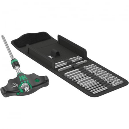 Set surubelnite - Set surubelnita cu maner in T cu 16 biti, 1/4"