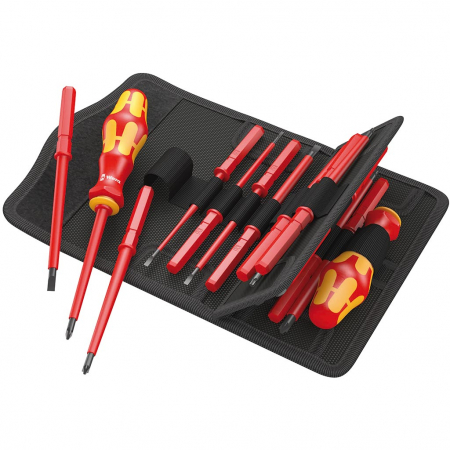 Set surubelnite cu capete interschimbabile izolate 1000 V, 17 buc