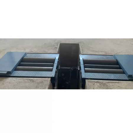 Stand de frana cu role clasa 2 si 3 autoturisme si camioane cu cu greutate maxima pe axa de 13 tone, 2 motoare 24 Kw la 380V, dispozitiv de masurare a fortei pe pedala [2]