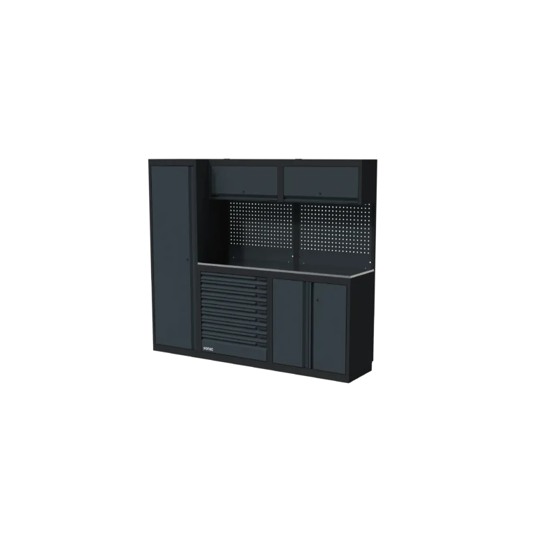 Produse - Statie de lucru SONIC 4930902 NEXT MSS cu blat din otel inoxidabil, 2300 mm inaltime - HBM