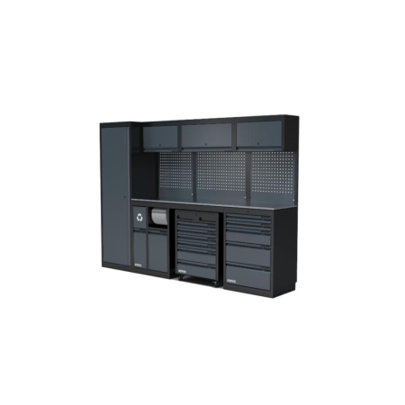 Produse - Statie de lucru SONIC MSS 4930903 cu blat din otel inoxidabil, 2803 mm - HBM