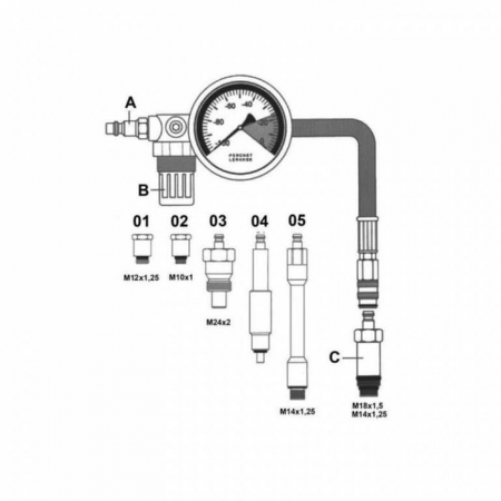 Tester compresie motor benzina si diesel [1]