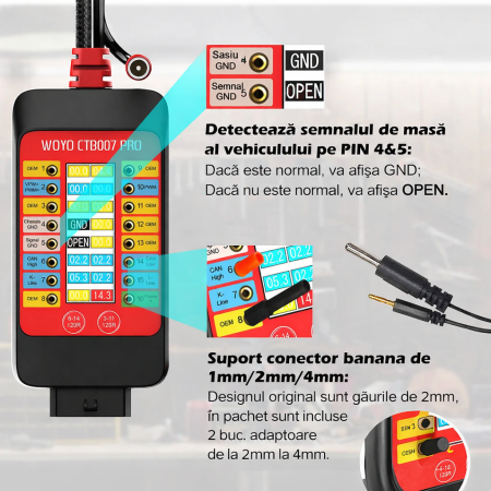 Tester mufa diagnoza OBD 2 PRO - Woyo Smart [2]