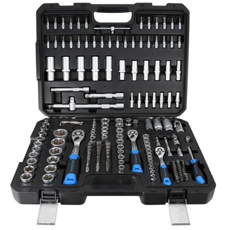 Trusa chei tubulare, 1/4"-3/8"-1/2", 184 piese [1]