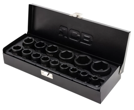 Trusa chei tubulare de impact 15 buc, 1/2" [1]