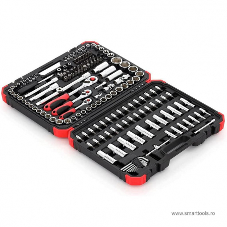 Trusa chei tubulare profesionale 1/2″-3/8″-1/4″, 172 buc [2]