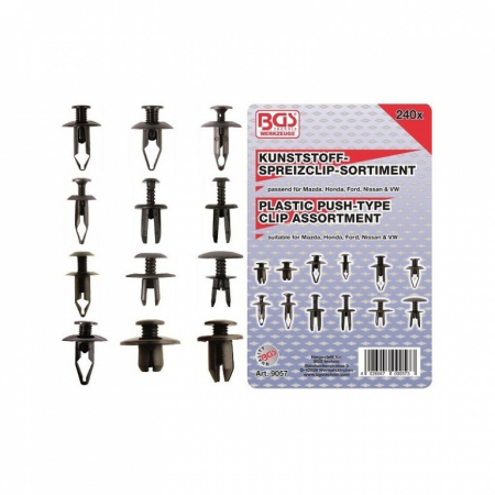 Produse - Trusa cleme din plastic, 240 buc