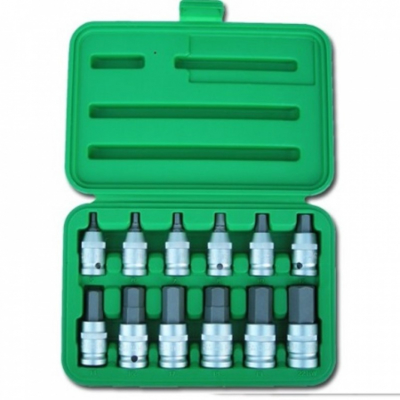 Scule pentru mecanica - Trusa cu 12 imbusuri hexagonale 1/2"