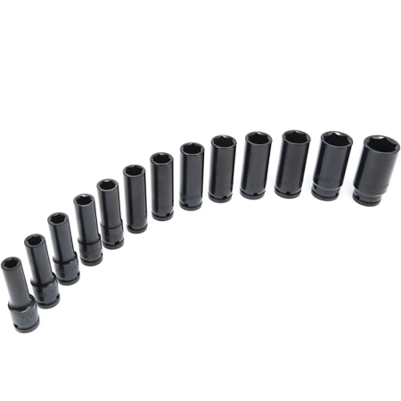 Trusa  cu 13 tubulare lungi de impact 10-30mm , 1/2" [2]