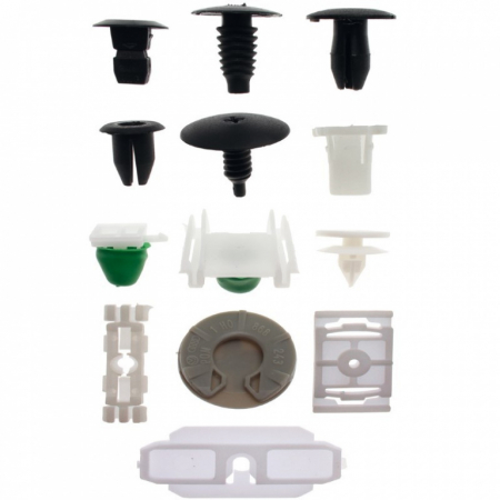 Trusa cu cleme din plastic pentru ornamente , tapiterii, 255 buc.