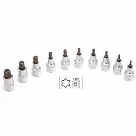 Trusa cu imbusuri torx scurte 1/2" [2]