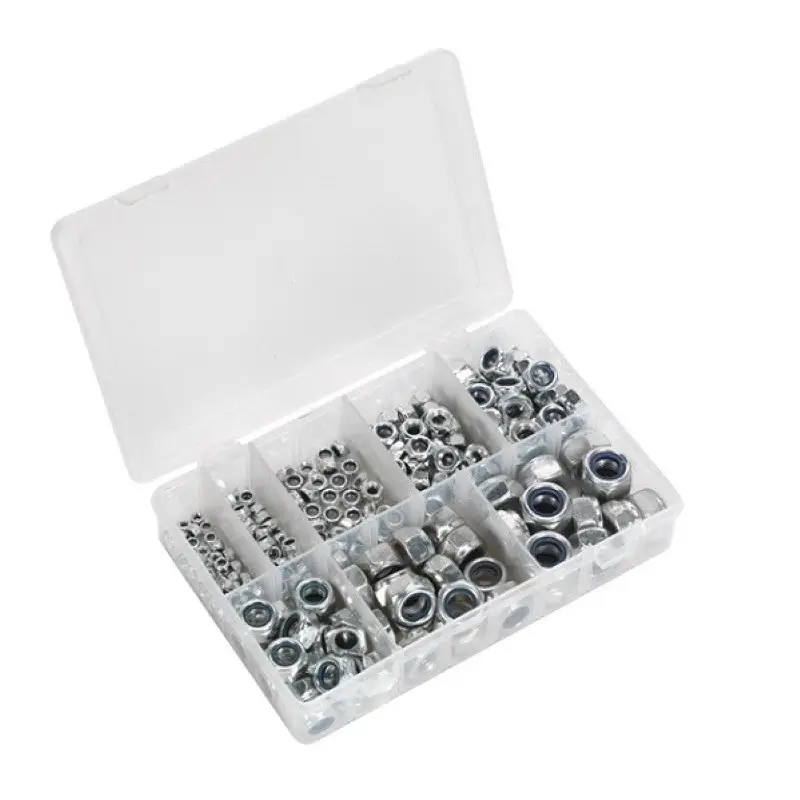 Consumabile service auto - Trusa BGS cu piulite autoblocante 146 buc, compartimentată