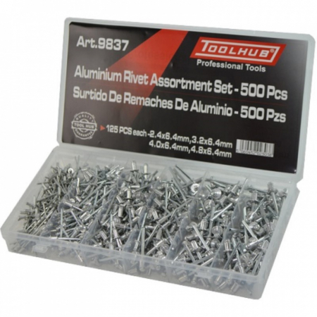 Produse - Trusa cu popnituri, 500 buc