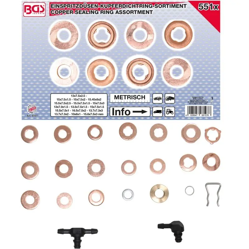 Set BGS 8107 de saibe universale pentru service auto [2]