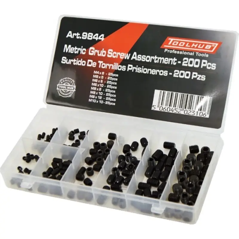 Truse coliere, suruburi, saibe - Trusa cu suruburi ingropate, 200 buc