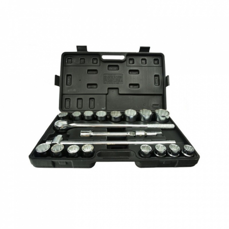 Scule pentru mecanica - Trusa cu tubulare stelate-bihexagonale 19-50mm  3/4", 20 buc.