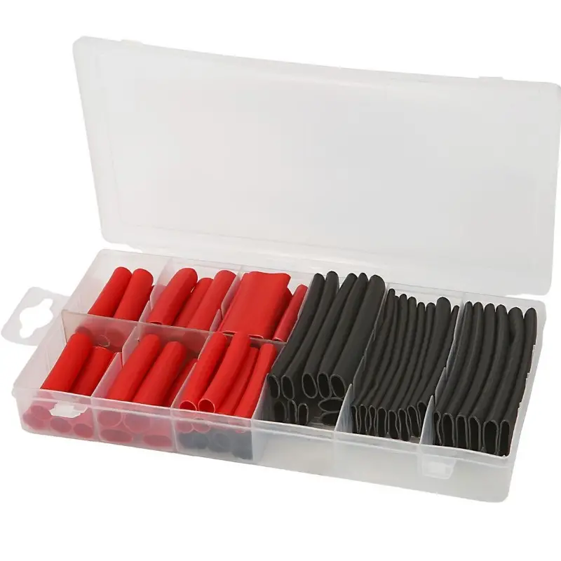 Consumabile electricieni auto - Trusa cu tuburi termocontractabile, 106 buc.