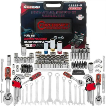 Trusa tubulare profesionala / Set 1/4" - 3/8" - 1/2" [1]