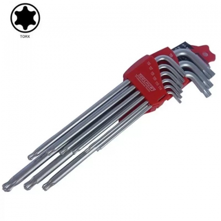 Produse - Trusa / Set Torx extralungi magnetizate cu bila, 9 buc