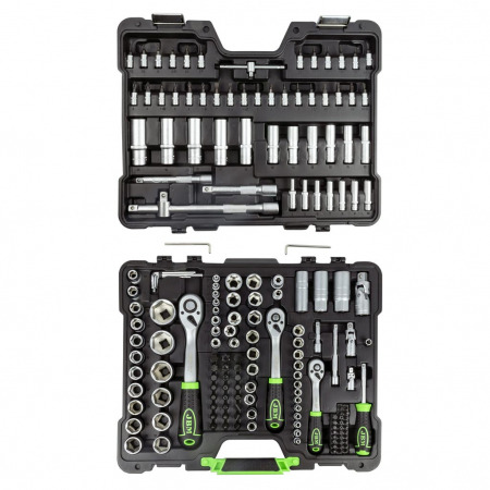 Trusa / Set tubulare 1/4"-3/8"1/2", 179 piese ZINCATE ! [2]