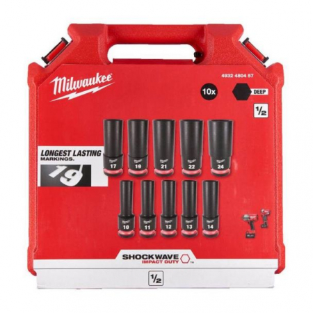 Trusa tubulare lungi de impact 1/2", Milwaukee [1]