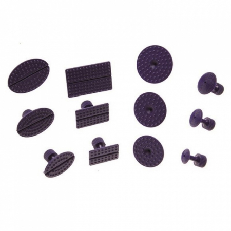 Presa hidraulica pentru caroserii - Ventuze de schimb pentru truse de reparat lovituri caroserii, 12 buc.