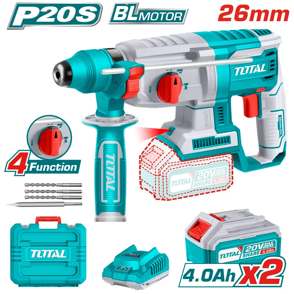 Ciocan rotopercutor pe acumulator TOTAL TRHLI202287