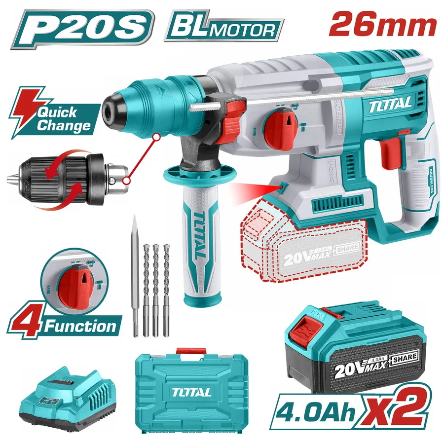 Ciocan rotopercutor pe acumulatori TOTAL TRHLI202289