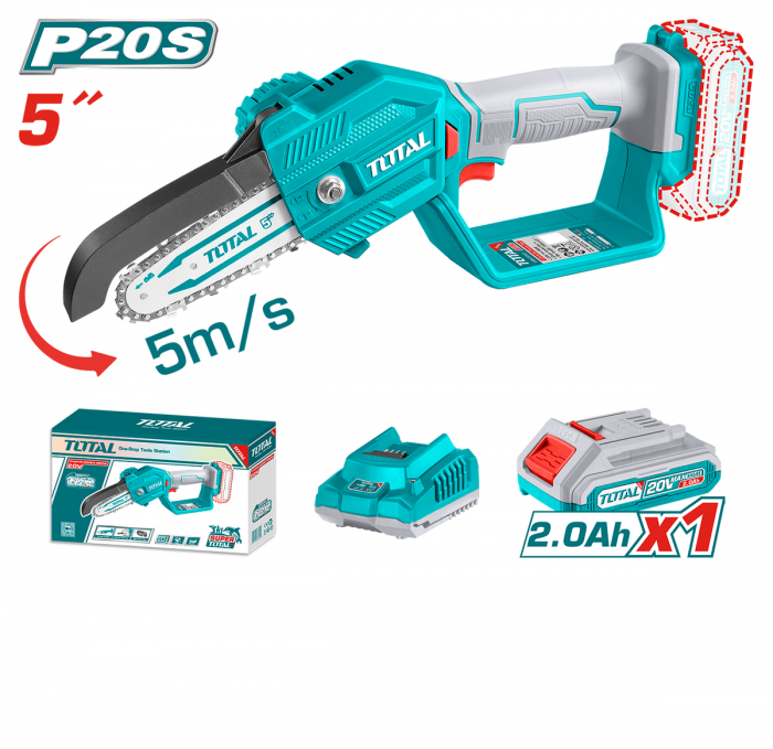 Ferastrau cu lant pe acumulator TOTAL TGSLI20581