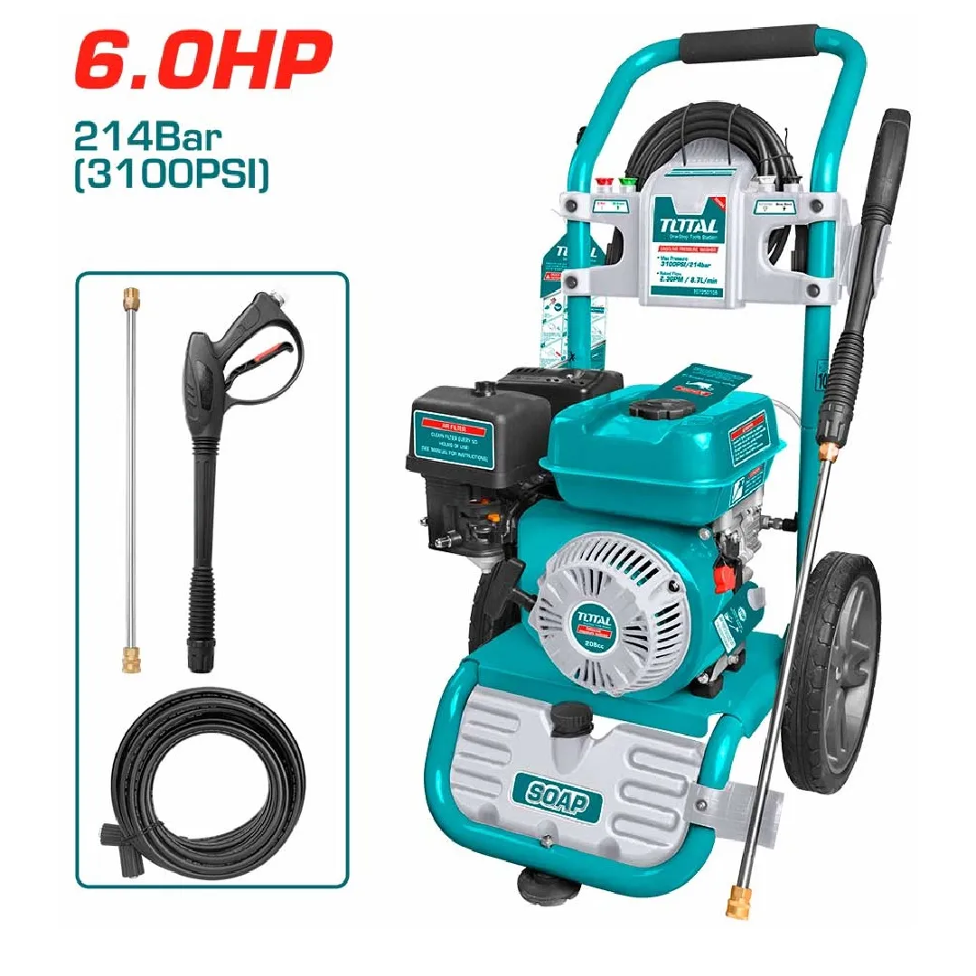 Aparat de spalat cu presiune Total TGT250105E pe benzina 208cc, 6 CP, 214BAR [2]