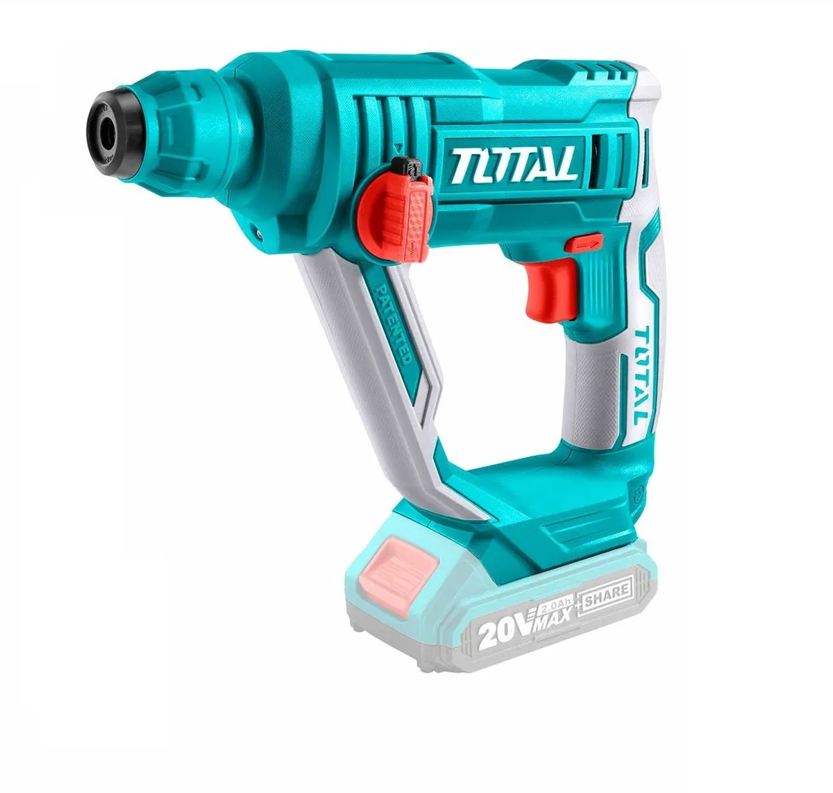 Ciocan rotopercutor pe acumulator TOTAL TRHLI1601- 1.5J, 20V - fara incarcator si acumulator [3]