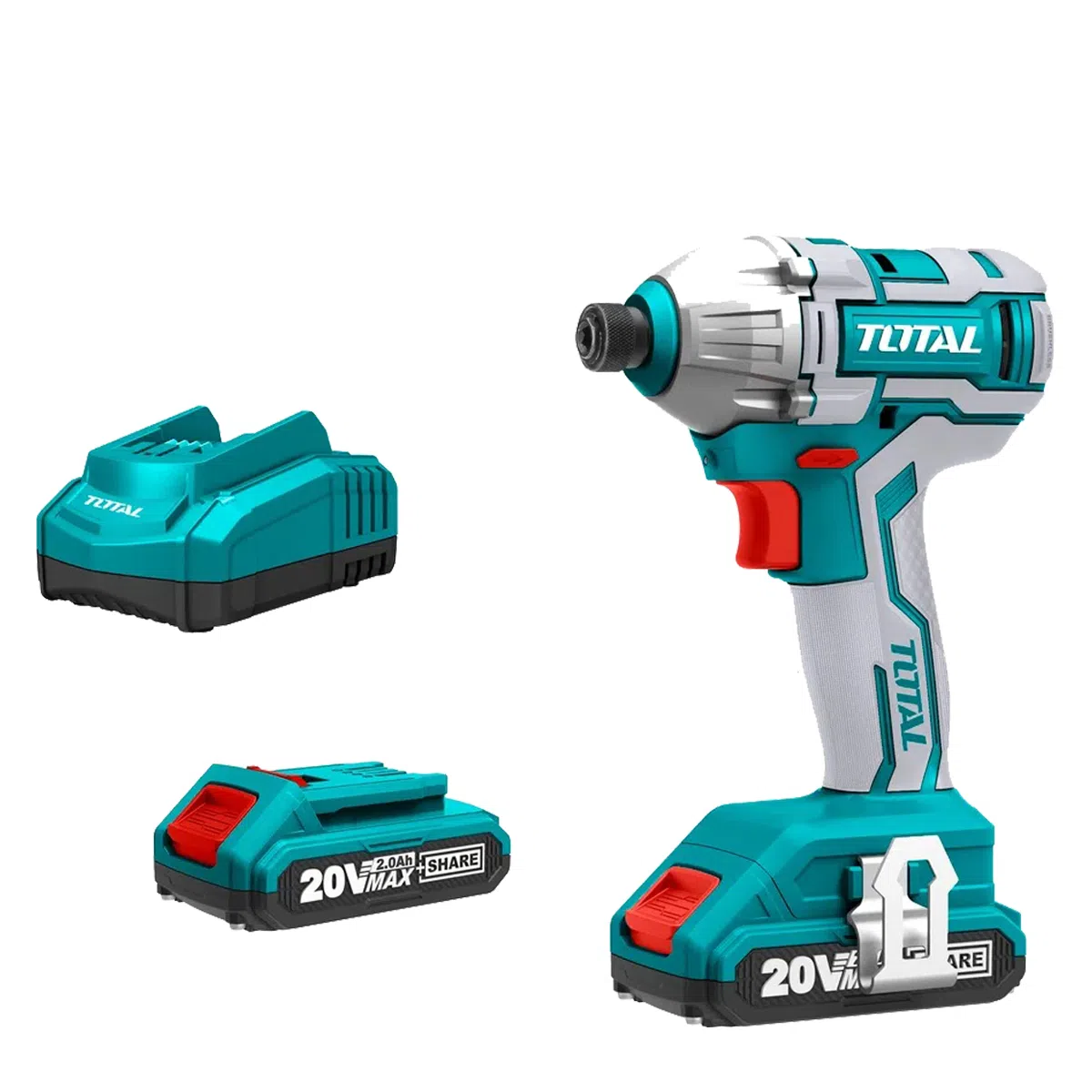 Masina de insurubat cu impact TOTAL - 2 acumulatori 20V, 2Ah, 3550 rpm TIRLI2002 [4]