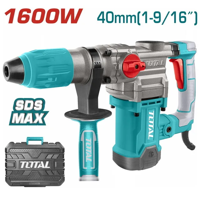 Scule Electrice - Ciocan rotopercutor TOTAL  TH1163855 - 10J - 1600W- prindere SDS MAX