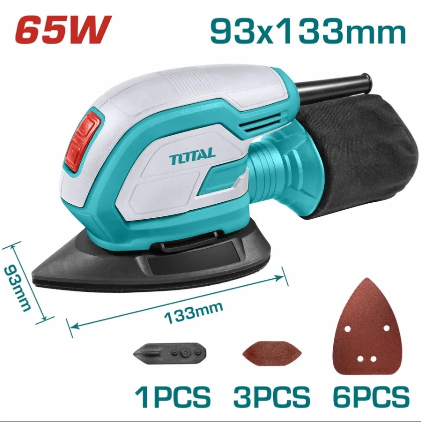 Scule Electrice - Masina de slefuit Total TMS6505 65W, 220-240V - 50/60Hz